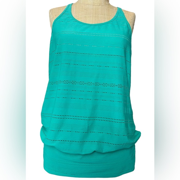 Prana jade green racer back long top. Women’s Large.from MEC - Picture 1 of 6